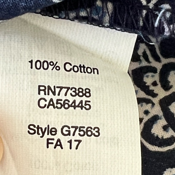 J.CREW  Size 8 Double Ruffle Sleeve Floral Print Top Blue Cotton Blouse - Picture 10 of 10